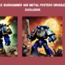 An imaginary image of artificial intelligence inspired by Space Marine 2 Warhammer 40k Metal Posters
