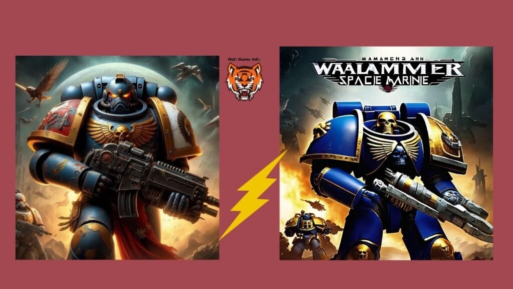 Space Marine 2 Warhammer 40k Metal Posters of the characters of Space Marine 2 Warhammer
