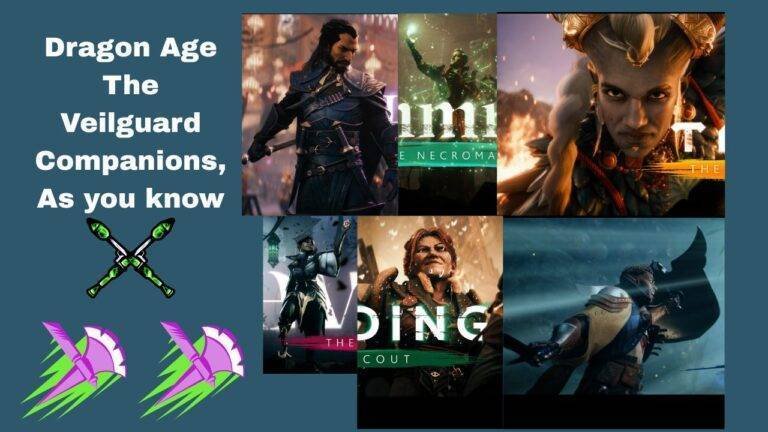 Dragon Age The Veilguard all Companions, As you know